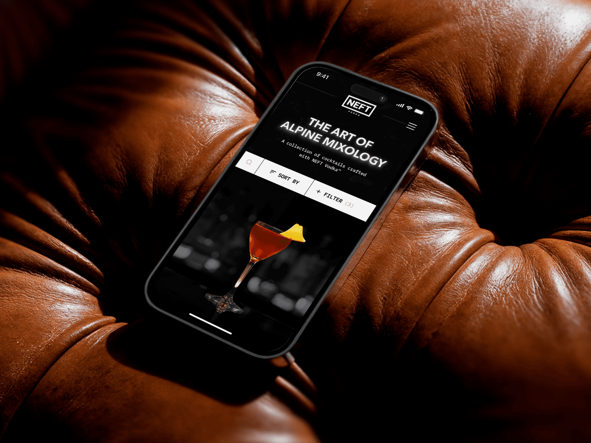 NEFT Vodka — Premium Spirits Website Design & Framer Development