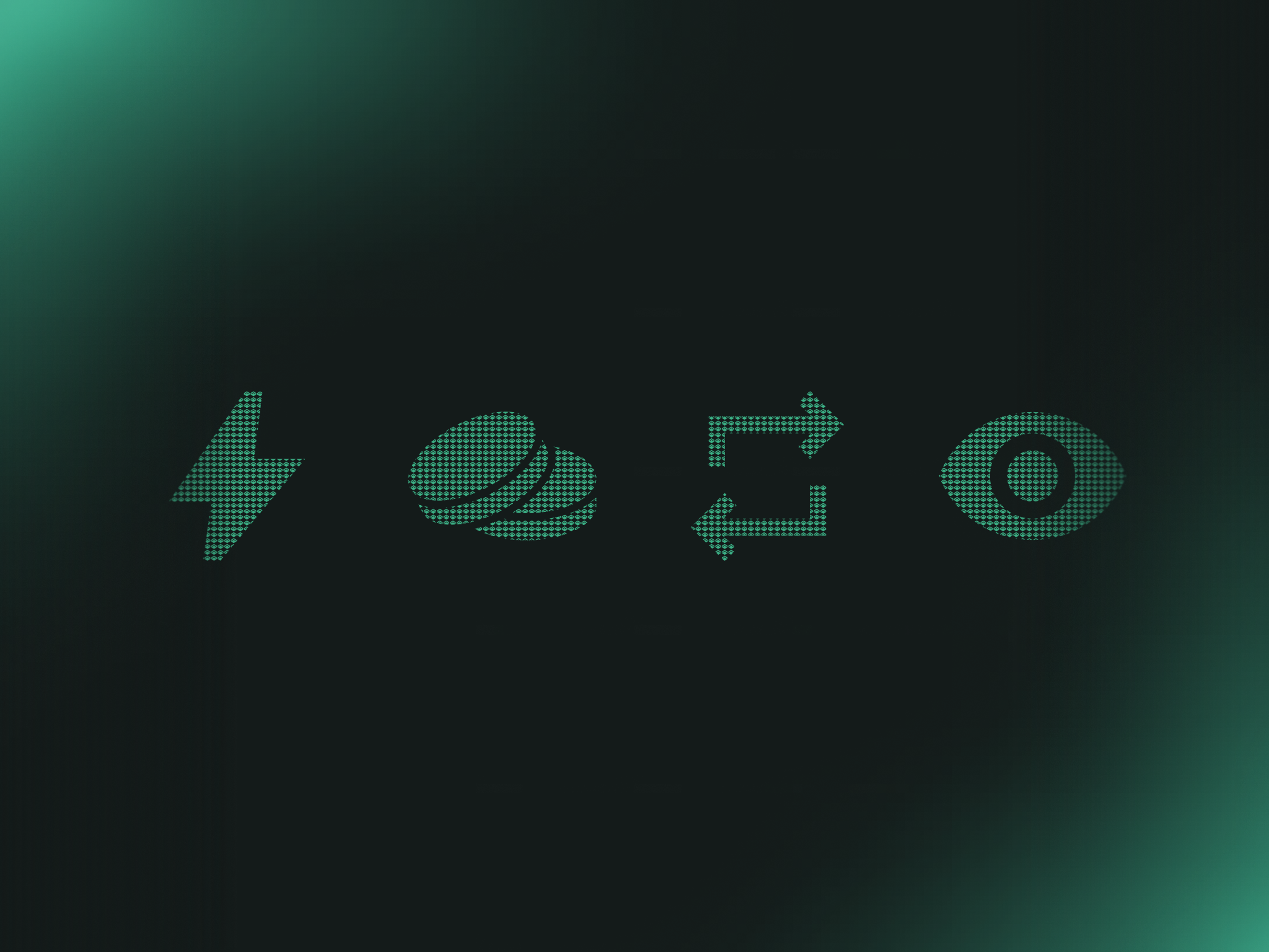 USDV brand iconography in a dotted-halftone style