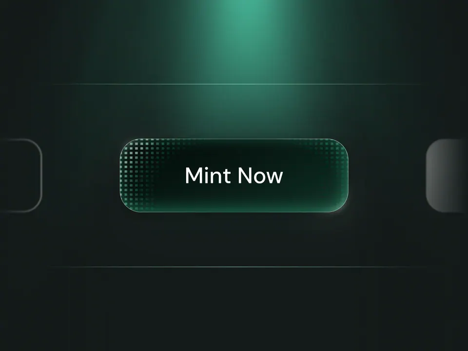 USDV mint button — primary action state in the staking flow